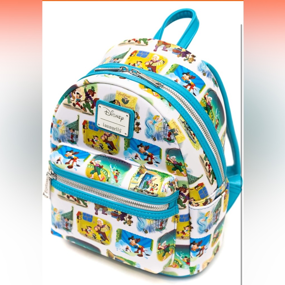 Loungefly Disney Mini Backpack, Pinocchio Little Golden Book